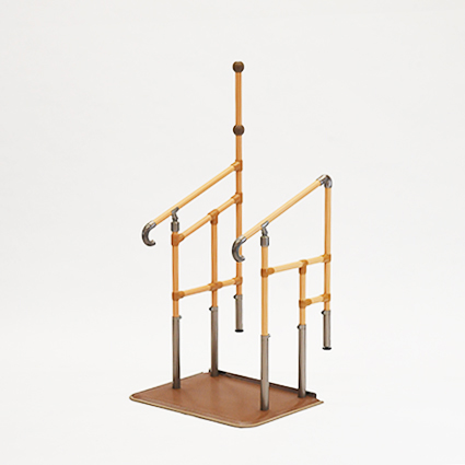 あがりかまち用たててすり　両手すり