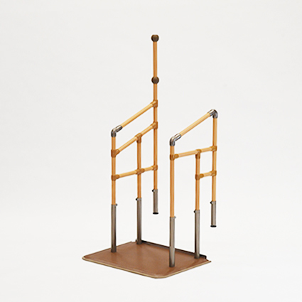 あがりかまち用たててすり　両手すり