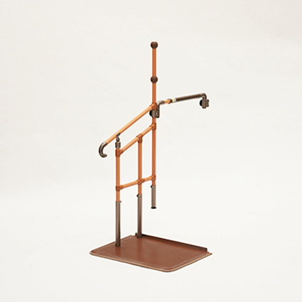 あがりかまち用たててすり　片手すり　伸縮つながるくんセット