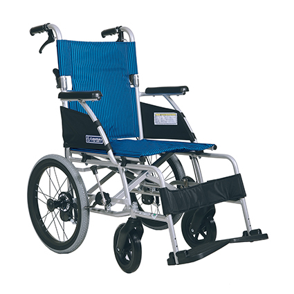 ピンク 美品　介助用車椅子　カワムラ 介助用車いす KFP16-40SB「ふわりす多機能タイプ（介助用）」［シート