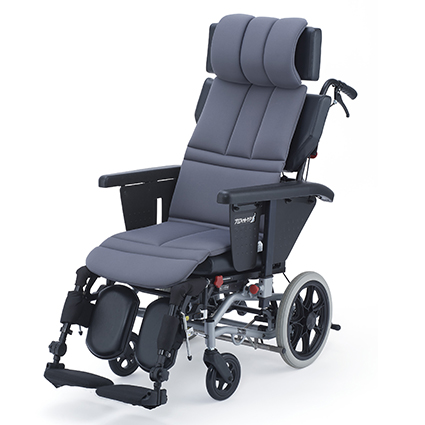 ラクレスト　介助ブレーキアップグレードモデルエレベーティング付　まる洗いクッションシートタイプ