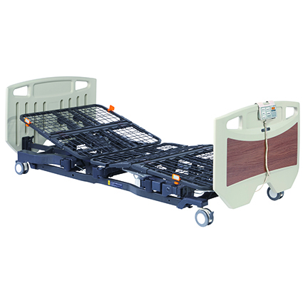 アーデル　ベーシックベッド３モーター／樹脂製ボード／４輪ロック仕様／標準手元スイッチ／離床センサー内蔵