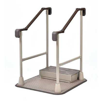 置き型　手すり Amazon.co.jp: 2-3ステップ手すり、床置き型ノンスリップ階段