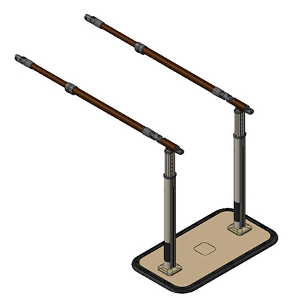 歩行サポート手すりスムーディN標準手すりセットW