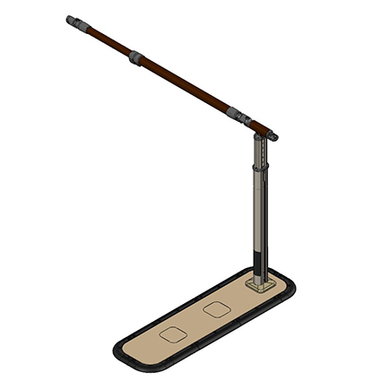 歩行サポート手すりスムーディNステップ手すりセット