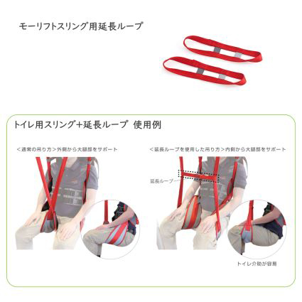モーリフトスリング用延長ループ（２本入）