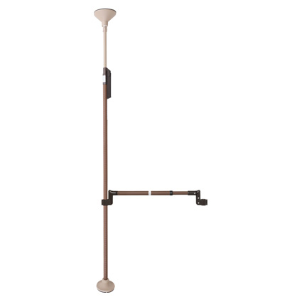 たよレールSOTOE　indoor　highタイプ　＋　天井用ベースプレートR　＋　わたレールEK