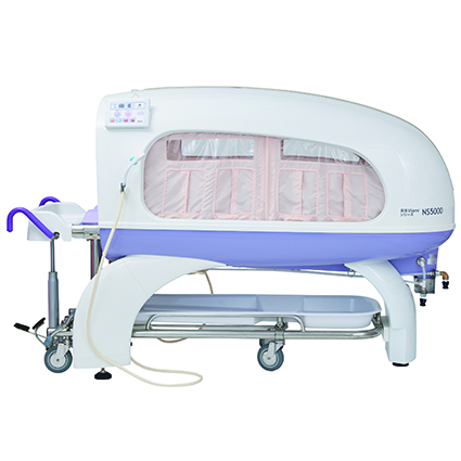 ストレッチャー式シャワー入浴機器NS5000（足踏式）